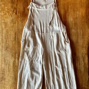 Beachy Soft Linen Blend Mahina Comfortable Jumpsuit Bohemian Natural Fiber